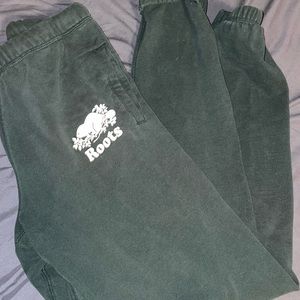 Green Roots Sweatpants With Roots on the Bum 💚